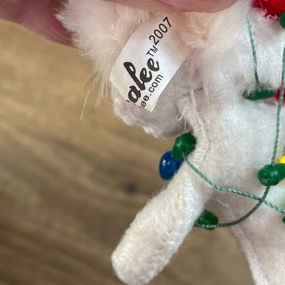 Annalee Christmas 2007 White Mouse 4.5" & 2012 Christmas Delights Kitty Cat 5" - Picture 4 of 8